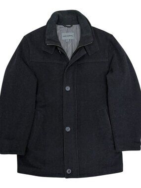JOHNSTON & MURPHY Pea Coat Business Casual Luxury Designer Jacket Mens Medium